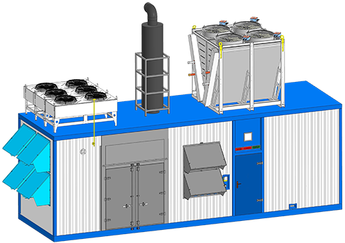Газопоршневая электростанция ЭП-1400 INDUSTRIAL ENGINES (Baudouin) 12М55NG