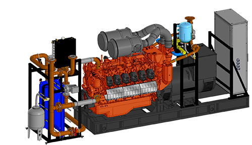 Газопоршневая электростанция ЭП-500 ЯМЗ (ЯМЗ 85534)