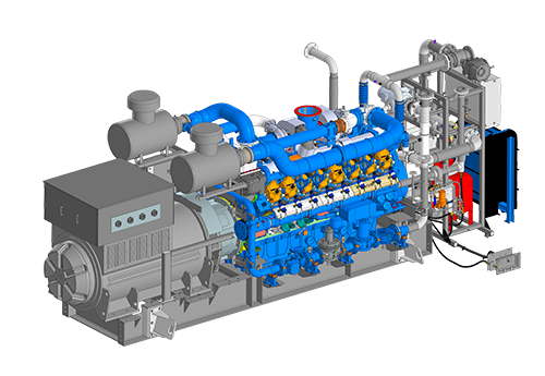 Газопоршневая электростанция ЭП-1000 (открытая) INDUSTRIAL ENGINES (Baudouin) 16М33NG