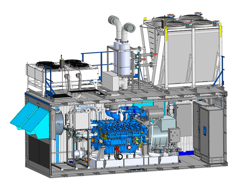 Газопоршневая электростанция ЭП-700 INDUSTRIAL ENGINES (Baudouin) 12М33NG Газопоршневая электростанция ЭП-700 INDUSTRIAL ENGINES (Baudouin) 12М33NG