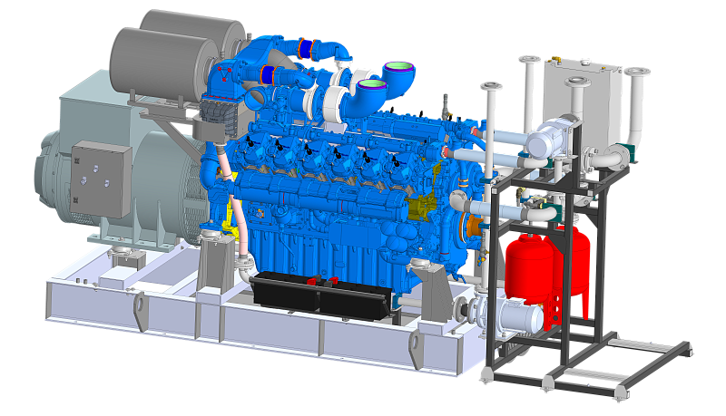 Газопоршневая электростанция ЭП-700 (открытая) INDUSTRIAL ENGINES (Baudouin) 12М33NG Газопоршневая электростанция ЭП-700 (открытая) INDUSTRIAL ENGINES (Baudouin) 12М33NG