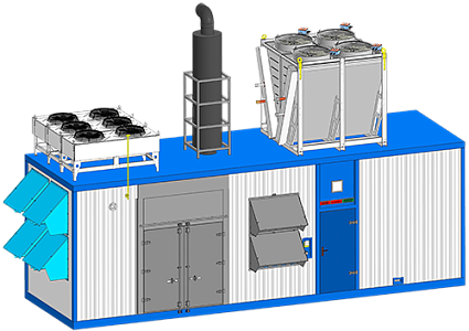 Газопоршневая электростанция ЭП-1400 INDUSTRIAL ENGINES (Baudouin) 12М55NG